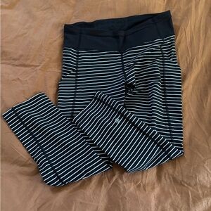Lululemon Striped Black and White Leggings